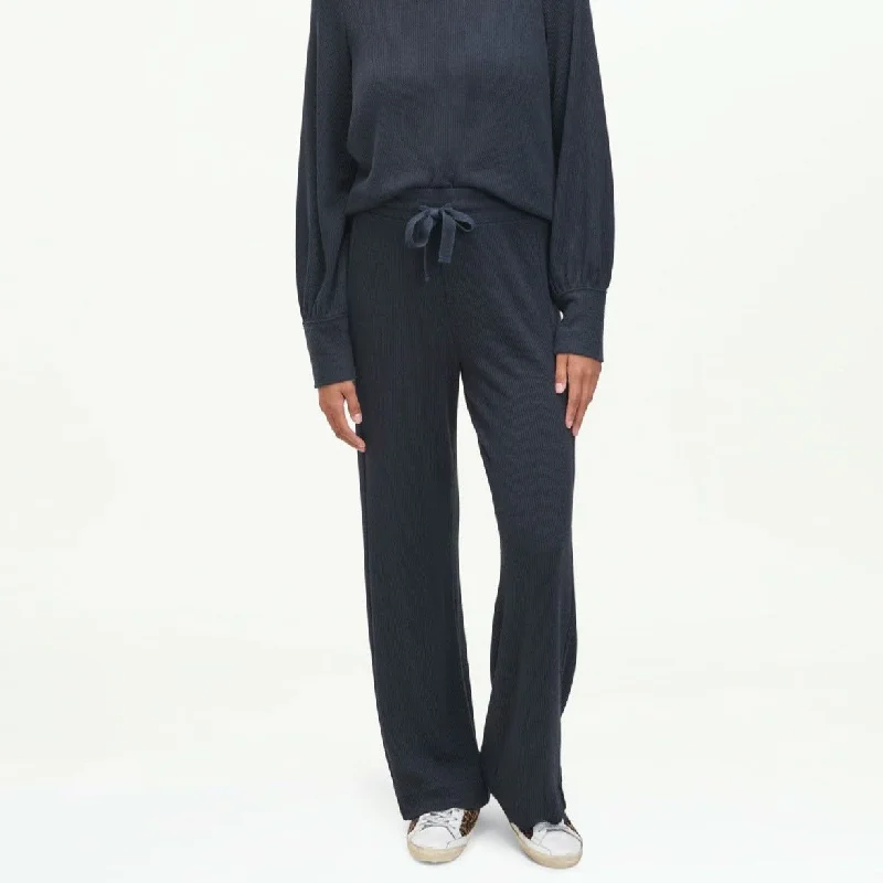 Alpine Wide Leg Pant (Navy) Stylish Slim Trousers