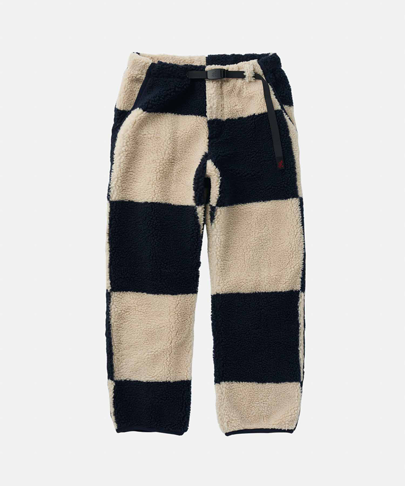 Checkered Sherpa Pant Classic Bootcut Trousers