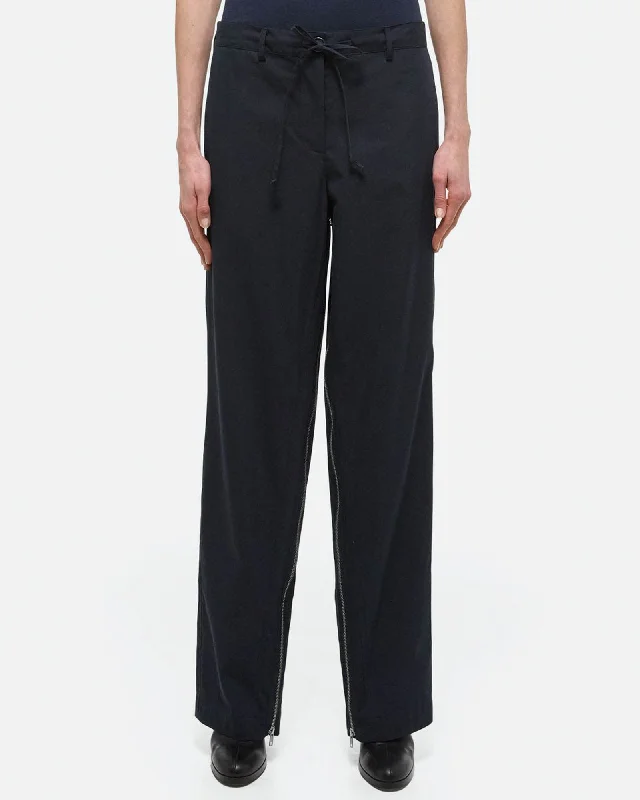 Gusset Wide Leg Pants Elegant Trouser Pants