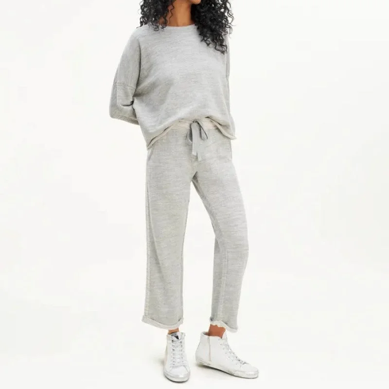 Dolan Heathered Pant (Mid Grey) Casual Drawstring Pants