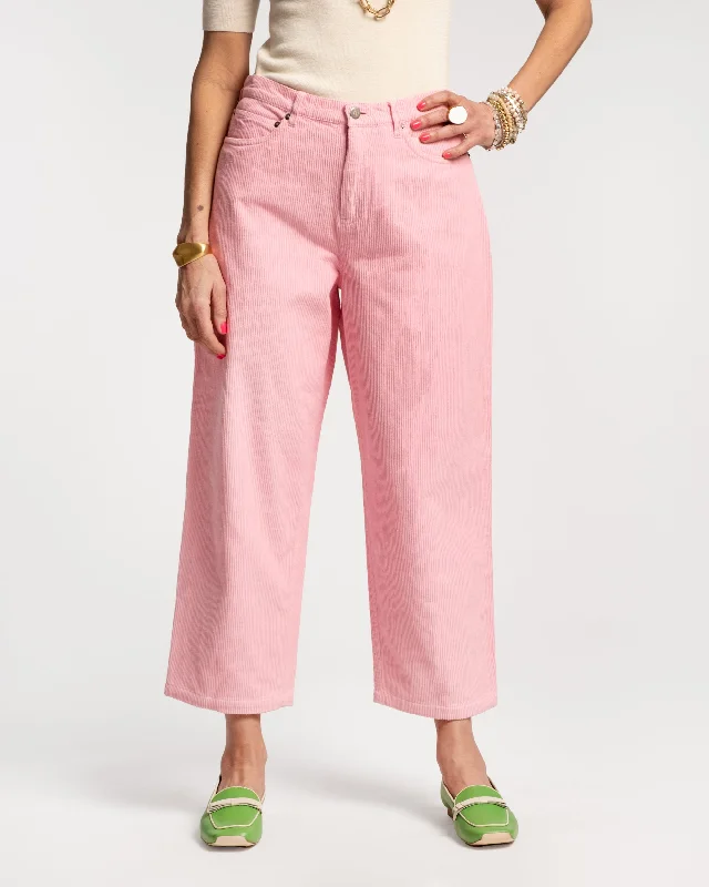 Jane Corduroy Pant Pink High-Waist Jeans