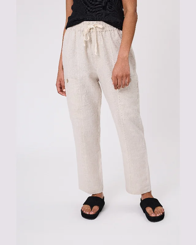 Marlow Paradise Linen Pant - Natural Comfortable Denim Pants