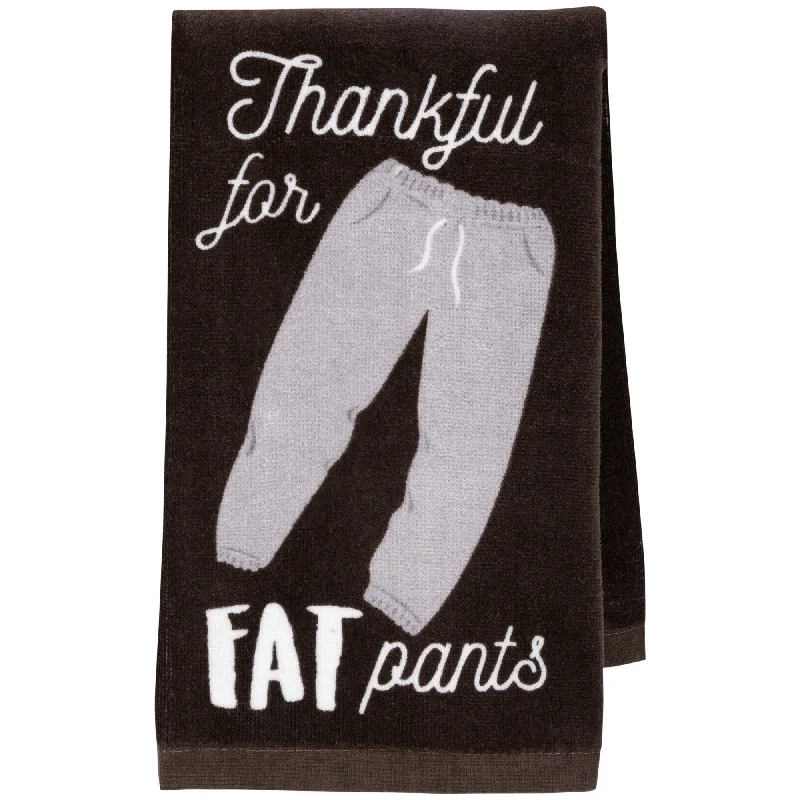 Thankful for Fat Pants Kitchen Towel Slim-Fit Khaki Pants