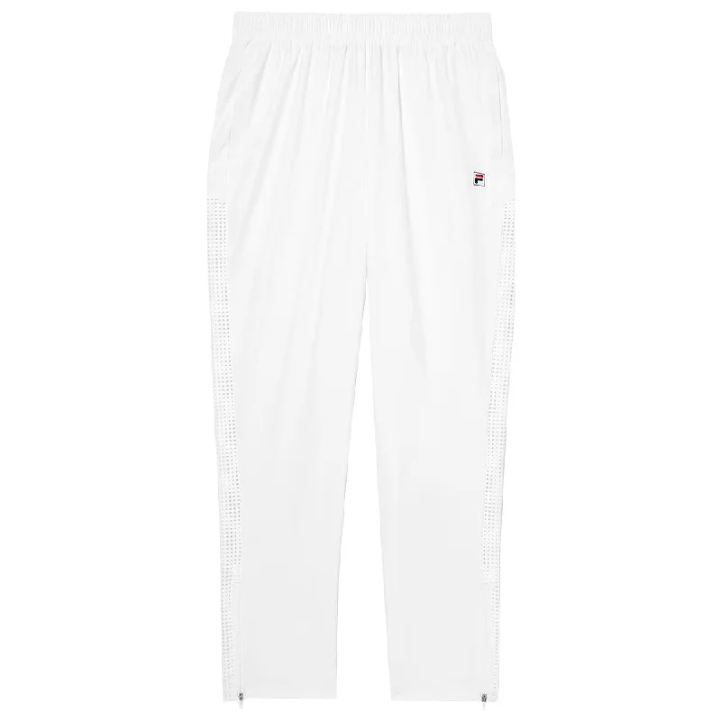 Fila Women's Essentials Advantage Track Pant - White Trendy Wide-Leg Pants