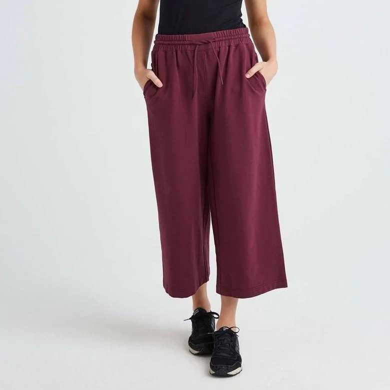 Terry Wide Leg Pant (Fig) Comfortable Denim Pants