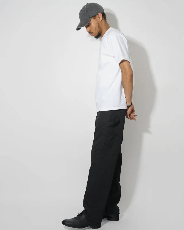 Painter Pants / Black Stylish Paperbag Waist Pants