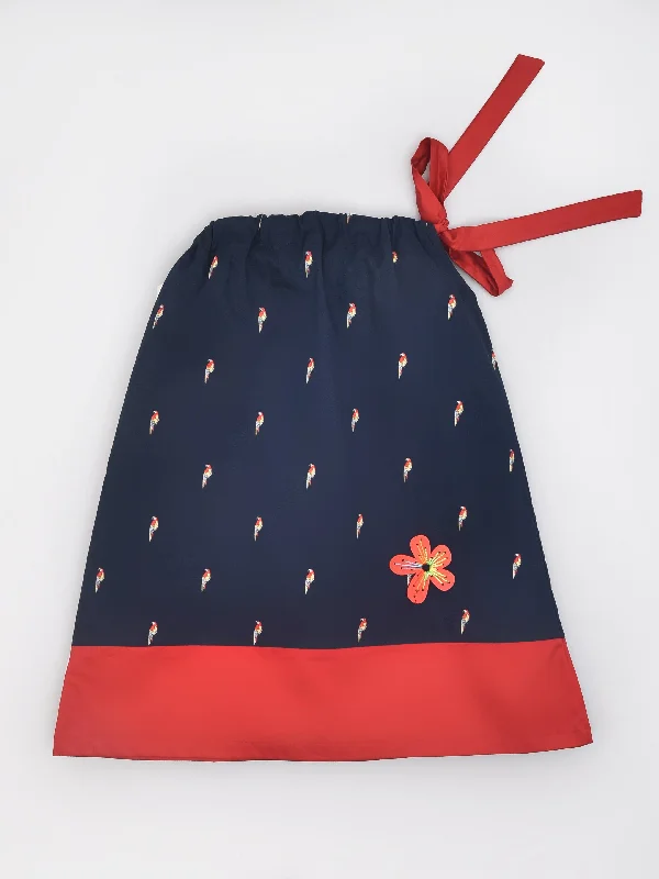 Parrot Print Tie up dress