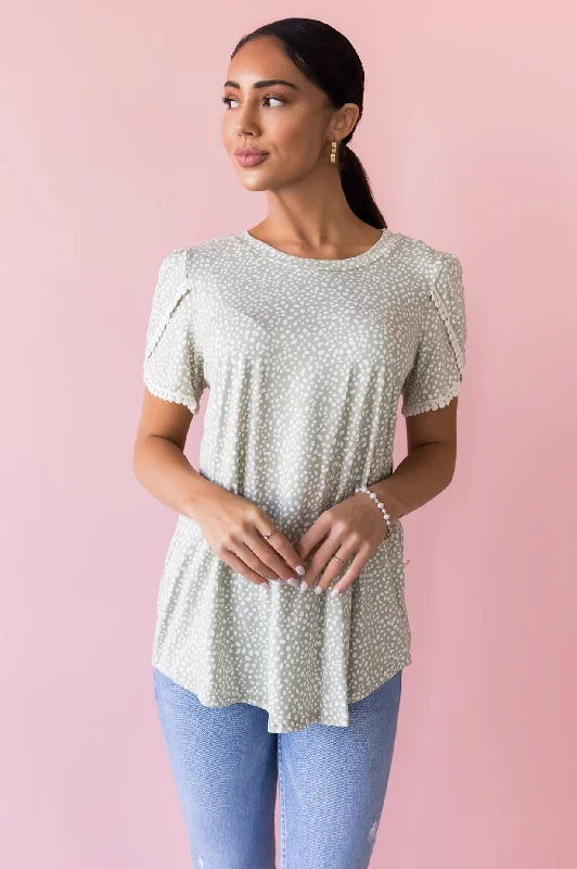 Best Days Ahead Modest Blouse Puff Sleeve Blouse