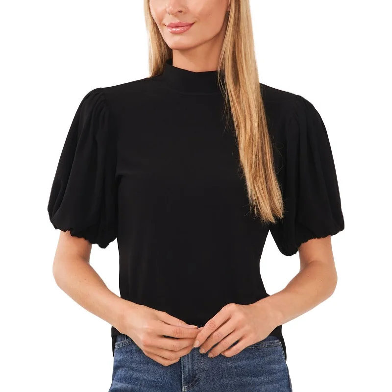 CeCe Womens Ruffled Puff Sleeve Blouse Sweetheart Neck Blouse