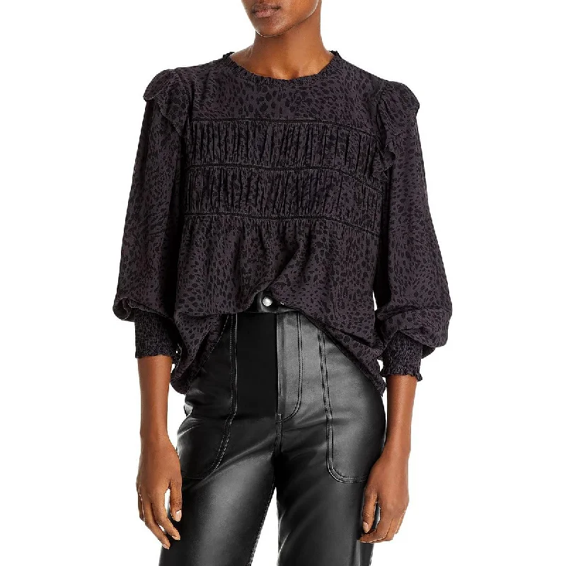 Rails Womens Kadi Printed Ladder Stitch Blouse Everyday Stylish Blouse