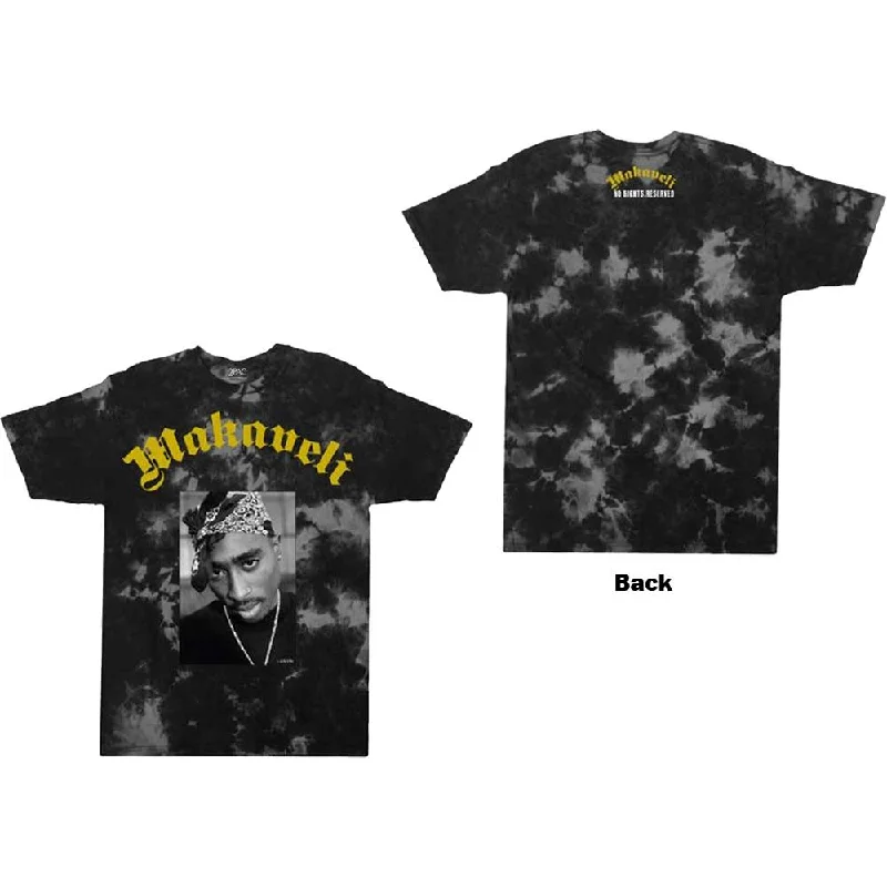 Tupac | Official Band T-Shirt | Makaveli (Acid Wash & Back Print) Anti-Pilling Machine Wash Handmade Tupac | Official Band T-Shirt | Makaveli (Acid Wash & Back Print) Anti-Pilling Machine Wash Handmade