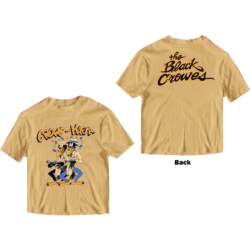 The Black Crowes | Official Band T-Shirt | Crowe Mafia (Back Print) Striped Floral Plaid The Black Crowes | Official Band T-Shirt | Crowe Mafia (Back Print) Striped Floral Plaid