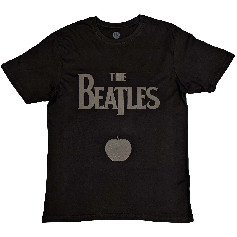 The Beatles | Official Band T-Shirt | Drop T Logo & Apple (Hi-Build) Thin T-Shirt Open Front Quick Dry The Beatles | Official Band T-Shirt | Drop T Logo & Apple (Hi-Build) Thin T-Shirt Open Front Quick Dry