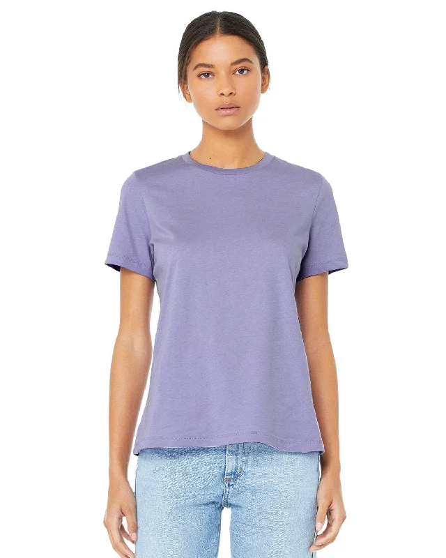 Bella+Canvas Ladies Relaxed Short Sleeve Jersey T-Shirt | Dark Lavender Cozy Warm Stylish Bella+Canvas Ladies Relaxed Short Sleeve Jersey T-Shirt | Dark Lavender Cozy Warm Stylish