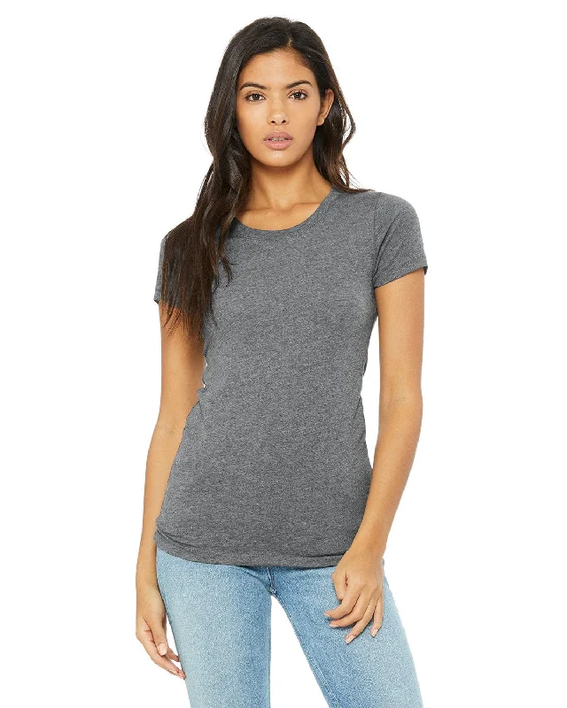 Bella+Canvas Ladies Triblend T-Shirt | Grey Triblend Basic T-Shirt Crew Neck Short Sleeve Bella+Canvas Ladies Triblend T-Shirt | Grey Triblend Basic T-Shirt Crew Neck Short Sleeve