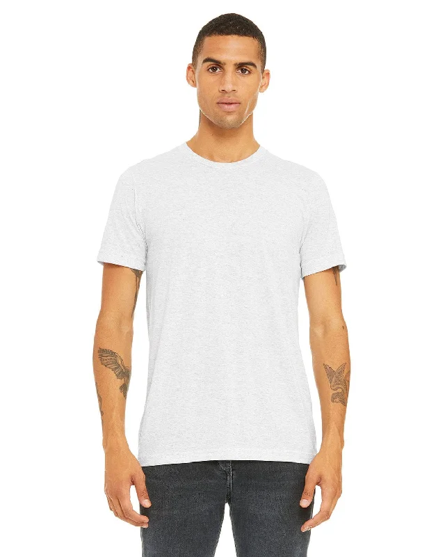 Bella+Canvas Triblend T-Shirt | Wht Flck Triblnd Solid Print Embellished