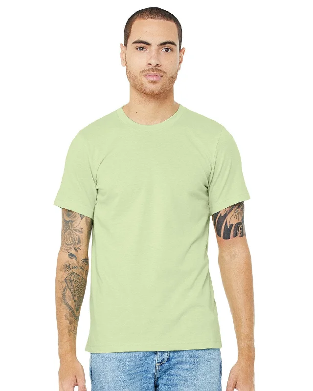 Bella+Canvas Unisex T-Shirt | Spring Green Wool Fabric Cashmere Fabric Tweed Fabric