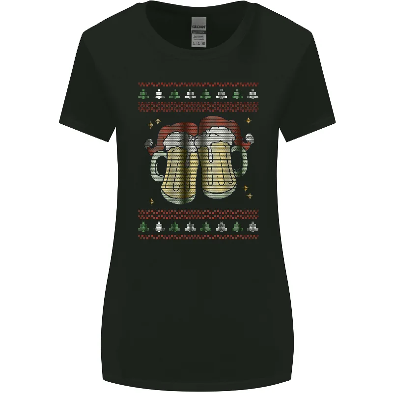 Christmas Beers Funny Xmas Alcohol Drunk Womens Wider Cut T-Shirt Rayon Fabric Velvet Fabric Corduroy Fabric Christmas Beers Funny Xmas Alcohol Drunk Womens Wider Cut T-Shirt Rayon Fabric Velvet Fabric Corduroy Fabric