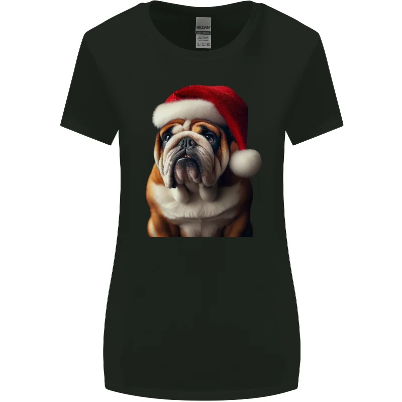 Christmas British Bulldog Union Jack Xmas Dog Womens Wider Cut T-Shirt Rayon Fabric Velvet Fabric Corduroy Fabric Christmas British Bulldog Union Jack Xmas Dog Womens Wider Cut T-Shirt Rayon Fabric Velvet Fabric Corduroy Fabric