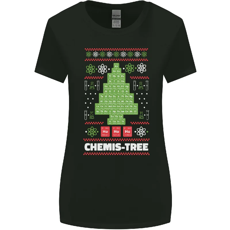 Christmas Chemistry Tree Funny Xmas Science Womens Wider Cut T-Shirt Silk Blend Satin Velvet Christmas Chemistry Tree Funny Xmas Science Womens Wider Cut T-Shirt Silk Blend Satin Velvet