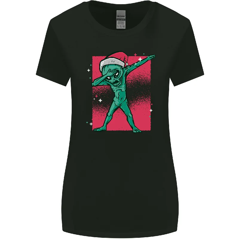 Christmas Dabbing Alien Xmas UFO Womens Wider Cut T-Shirt Cashmere Blend Cotton Blend Poly Blend Christmas Dabbing Alien Xmas UFO Womens Wider Cut T-Shirt Cashmere Blend Cotton Blend Poly Blend
