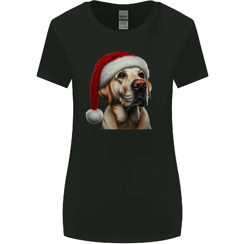 Christmas Golden Labrador Xmas Hat Dog Womens Wider Cut T-Shirt Welt Pockets Slit Pockets Flap Pockets Christmas Golden Labrador Xmas Hat Dog Womens Wider Cut T-Shirt Welt Pockets Slit Pockets Flap Pockets
