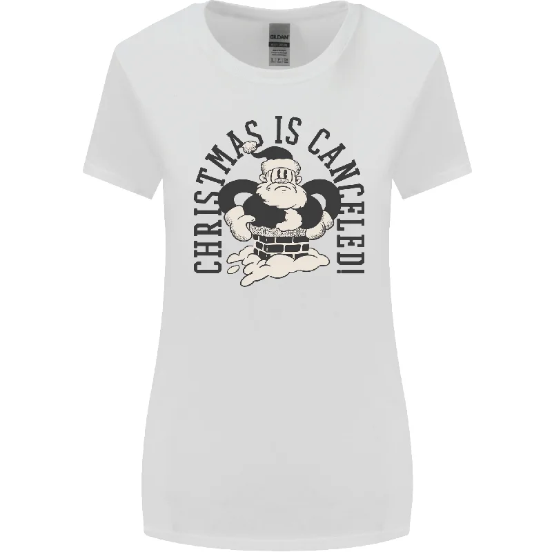 Christmas Is Cancelled Funny Bah Humbug Womens Wider Cut T-Shirt Fashionable Trendy Casual Christmas Is Cancelled Funny Bah Humbug Womens Wider Cut T-Shirt Fashionable Trendy Casual