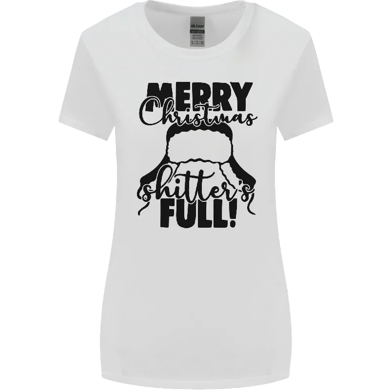 Christmas Movie Shitters Full Funny Rude Womens Wider Cut T-Shirt Chenille Blend Fleece Blend Nylon Blend Christmas Movie Shitters Full Funny Rude Womens Wider Cut T-Shirt Chenille Blend Fleece Blend Nylon Blend