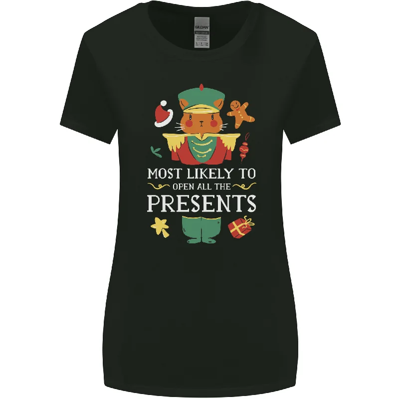 Christmas Nutcracker Presents Funny Xmas Womens Wider Cut T-Shirt Machine Wash Dry Clean Hand Wash