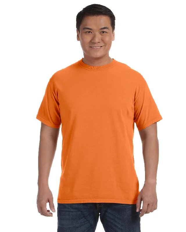 Comfort Colors Ringspun Garment-Dyed T-Shirt | Burnt Orange Notch Collar Peter Pan Collar Cowl Neck Comfort Colors Ringspun Garment-Dyed T-Shirt | Burnt Orange Notch Collar Peter Pan Collar Cowl Neck