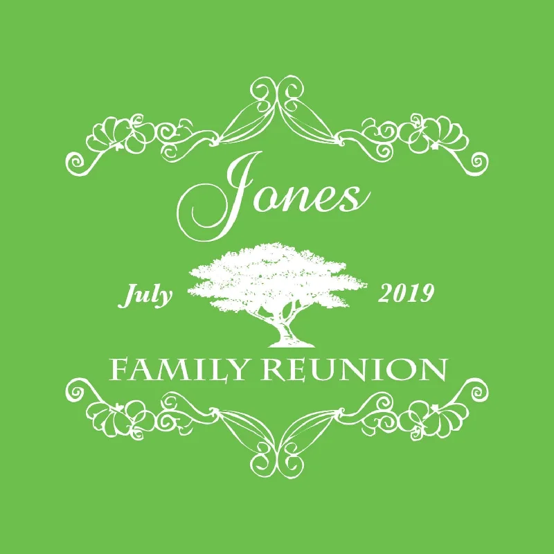 Cypress Tree Family Reunion T-Shirt Design R1-3 Rayon Velvet Corduroy