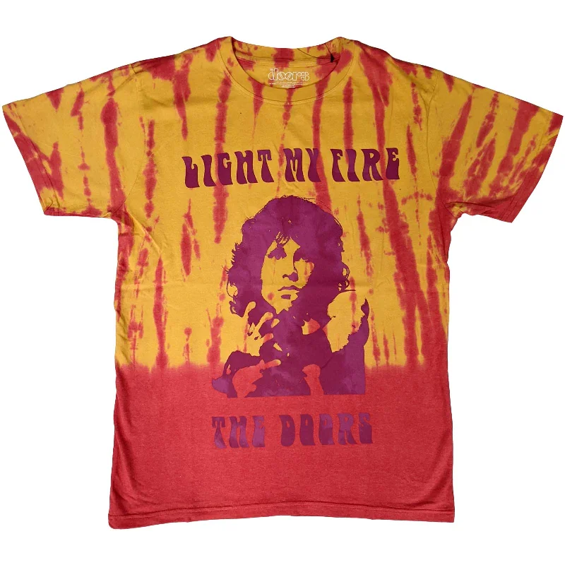 The Doors | Official Band T-Shirt | Light My Fire (Wash Collection) Iron Safe Non-Iron Wrinkle Free The Doors | Official Band T-Shirt | Light My Fire (Wash Collection) Iron Safe Non-Iron Wrinkle Free