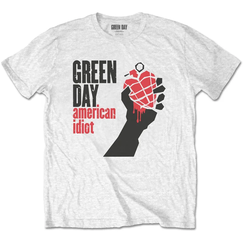 Green Day | Official Band T-Shirt | American Idiot Hooded Caped Shawl Collar