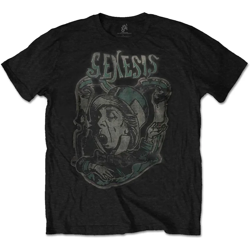 Genesis | Official Band T-Shirt | Mad Hatter 2 Houndstooth Herringbone Solid