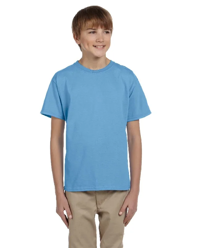 Gildan Ultra Cotton Youth Heavyweight T-Shirt | Carolina Blue Notch Collar Peter Pan Collar Cowl Neck Gildan Ultra Cotton Youth Heavyweight T-Shirt | Carolina Blue Notch Collar Peter Pan Collar Cowl Neck