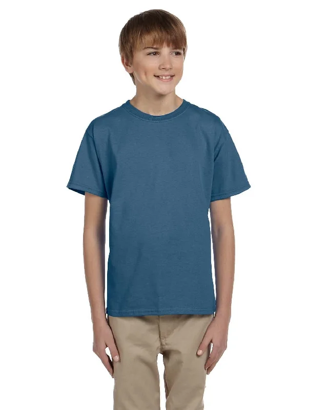Gildan Ultra Cotton Youth Heavyweight T-Shirt | Indigo Blue Anti-Shrink Durable Soft Gildan Ultra Cotton Youth Heavyweight T-Shirt | Indigo Blue Anti-Shrink Durable Soft