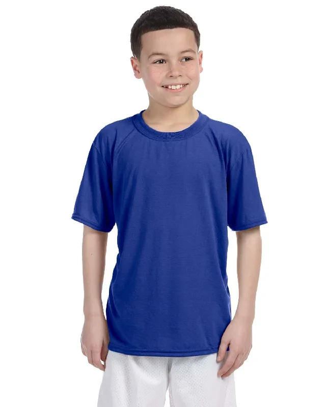 Gildan Youth 4.5 oz. Performance T-Shirt | Royal Zippered Front Buttoned Front Snap Front Gildan Youth 4.5 oz. Performance T-Shirt | Royal Zippered Front Buttoned Front Snap Front
