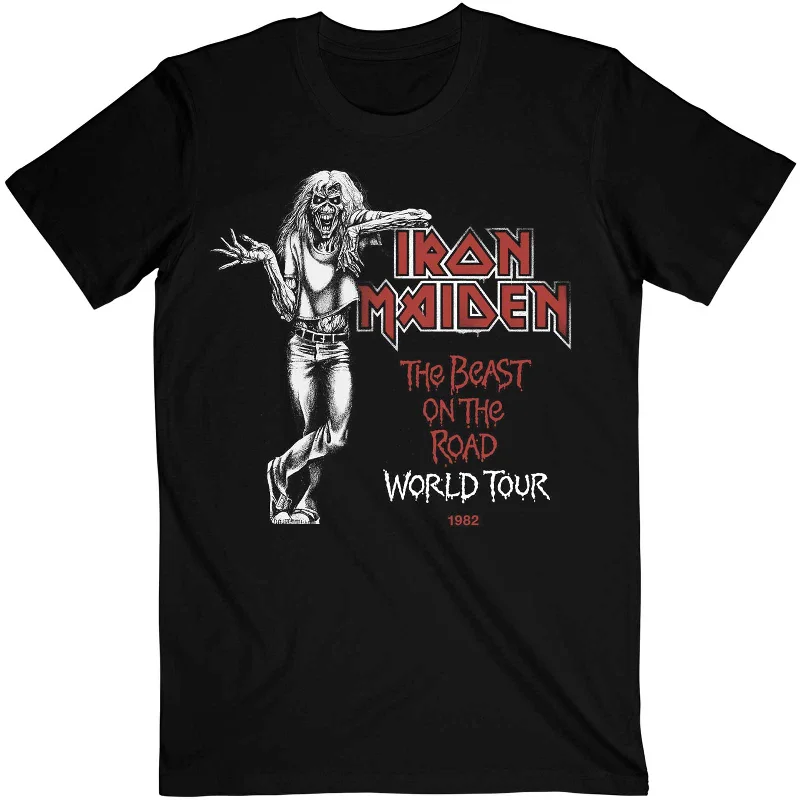 Iron Maiden | Official Band T-Shirt | Beast Over Hammersmith World Tour '78 Faux Fur Fabric Real Fur Fabric Shearling Fabric Iron Maiden | Official Band T-Shirt | Beast Over Hammersmith World Tour '78 Faux Fur Fabric Real Fur Fabric Shearling Fabric