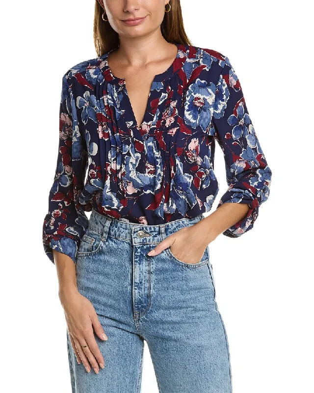 Jones New York Pintuck Blouse Chic Off-Shoulder Blouse