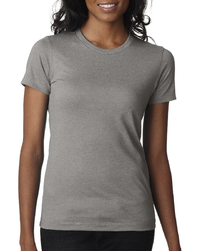 Next Level Ladies CVC Crew Tee | Stone Gray Chenille Blend Fleece Blend Nylon Blend