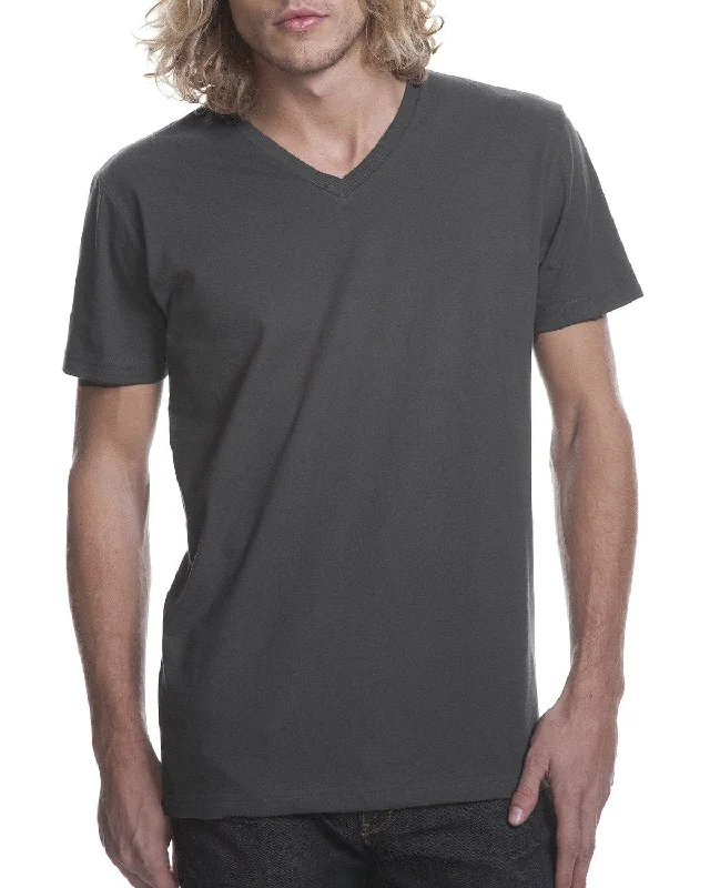 Next Level Mens Short Sleeve V-Neck Tee | Heavy Metal Satin Fabric Silk Fabric Chiffon Fabric
