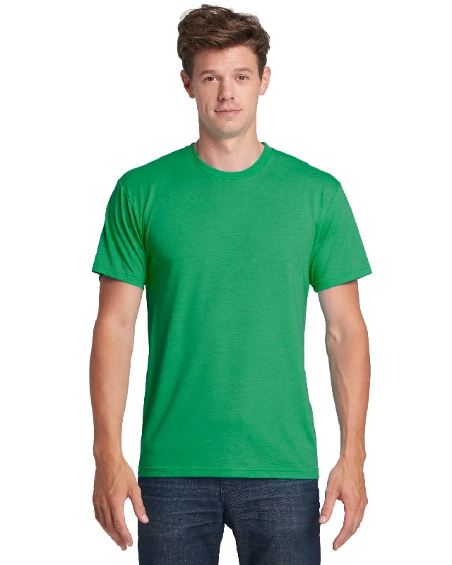 Next Level Mens Triblend Crew Tee | Envy Striped Floral Plaid
