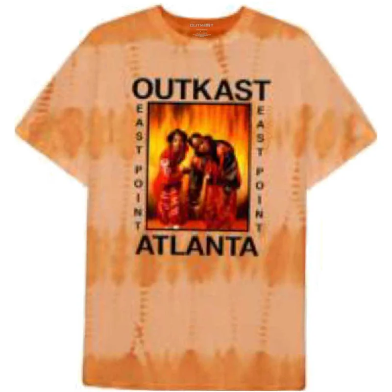 Outkast | Official Band T-Shirt | Atlanta (Wash Collection) Graphic T-Shirt Round Neck Polyester Outkast | Official Band T-Shirt | Atlanta (Wash Collection) Graphic T-Shirt Round Neck Polyester