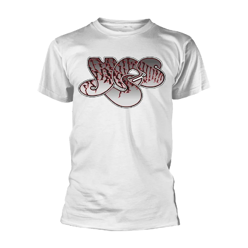 Yes Unisex T-shirt: Pattern Logo Zippered Buttoned Snapped