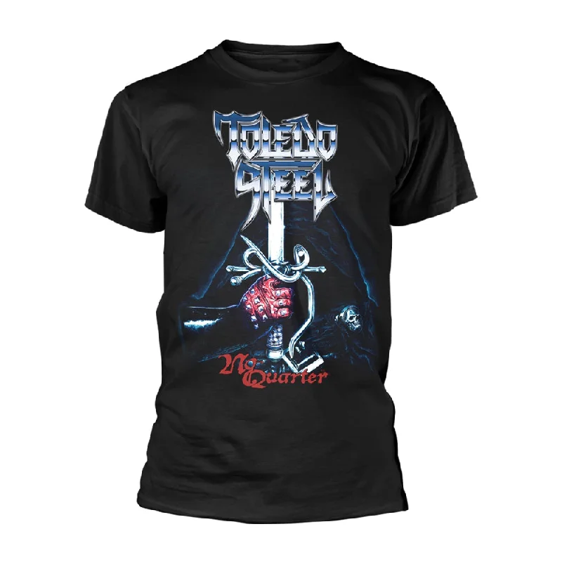 Toledo Steel Unisex T-shirt: No Quarter Graphic T-Shirt Round Neck Polyester