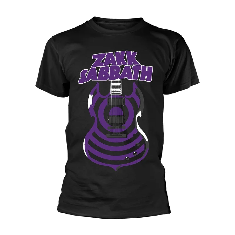 Zakk Sabbath Unisex T-shirt: Guitar Print Jacquard Patchwork