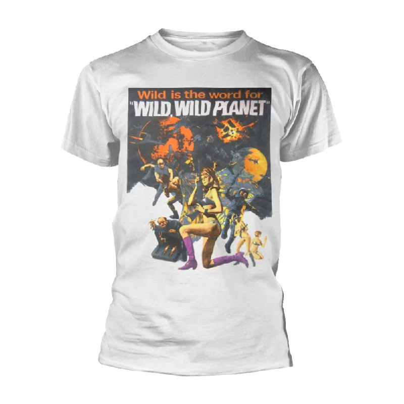 Wild, Wild Planet Unisex T-shirt: Wild, Wild Planet Embroidered Appliqued Beaded