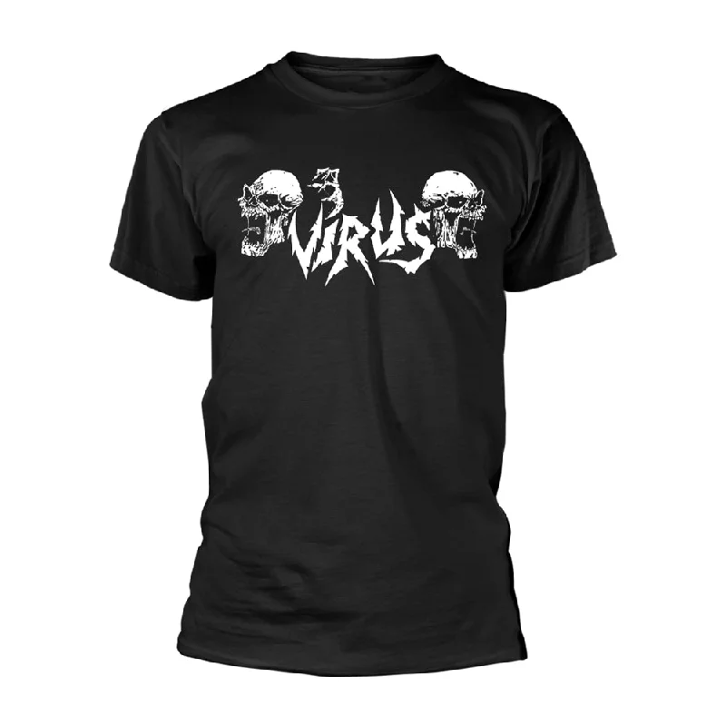 Virus Unisex T-shirt: Logo (Black T-Shirt/White Print) Lace Blend Ribbed Blend Corduroy Blend Virus Unisex T-shirt: Logo (Black T-Shirt/White Print) Lace Blend Ribbed Blend Corduroy Blend