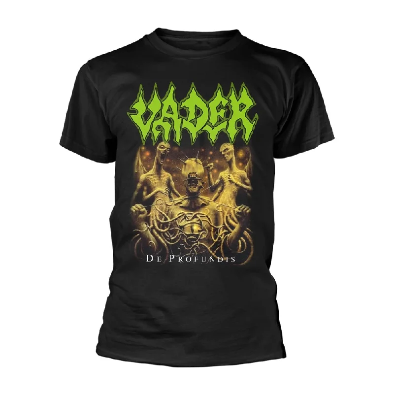 Vader Unisex T-shirt: De Profundis (back print) Zippered Front Buttoned Front Snap Front Vader Unisex T-shirt: De Profundis (back print) Zippered Front Buttoned Front Snap Front
