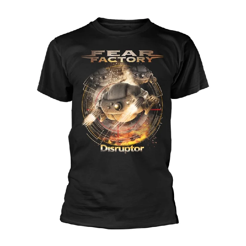 Fear Factory | Official Band T-Shirt | Disruptor (Back Print) Chenille Blend Fleece Blend Nylon Blend Fear Factory | Official Band T-Shirt | Disruptor (Back Print) Chenille Blend Fleece Blend Nylon Blend